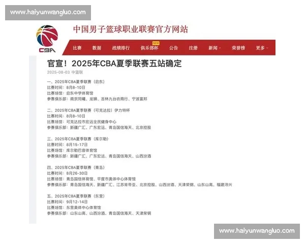 最新CBA赛程完整版查询及各队比赛时间安排指南 最新CBA赛程完整版查询及各队比赛时间安排指南